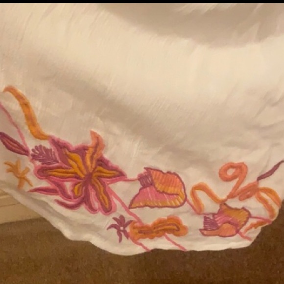 Raga Boho Anthropologie romper pink, orange white - Picture 4 of 5